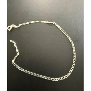 P. LUX 925 Sterling Silver Italy Flat Mariner Link Bracelet 7 in Jewelry Dainty